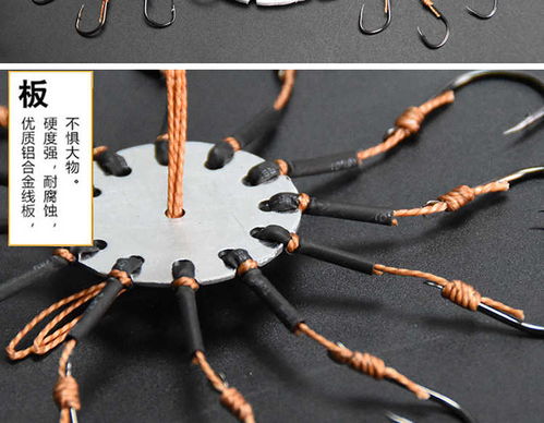 买五赠一！伊势尼倒刺八爪翻版爆炸钩盘钩串钩，渔具促销热销中